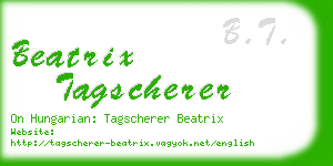 beatrix tagscherer business card